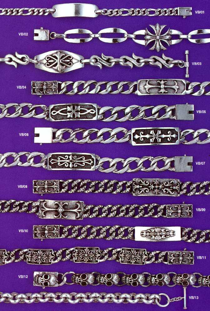 Sterling silver heavy bracelets (132743 bytes)
