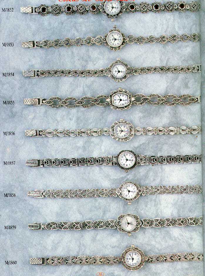 Wholesale of Marcasite Sterling silver watches.