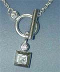 925 Sterling silver CZ necklaces wholesale.